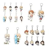 ヘタリア アクリルキーホルダー 8個セット 日本 アメリカ イギリス イタリア ドイツ 擬人化キャラ デザイン バッグ用 キーチェーン ギフト向け (8個セットB)