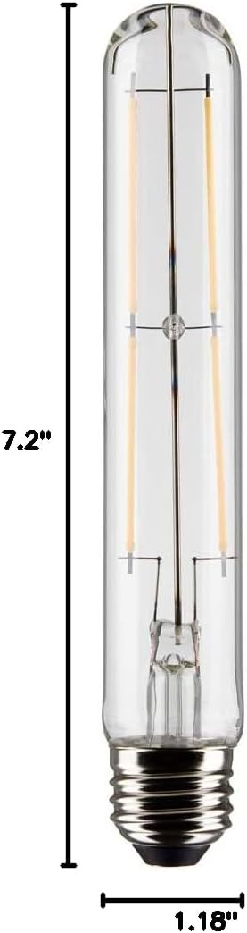 Satco 8-Watt LED E26 Light Bulb, 2700K, 15000 Hour Rating, Dimmable