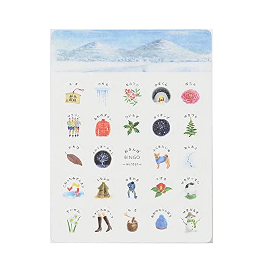 ラボクリップ ブンケン ビンゴカード おさんぽビンゴ ふゆ OE-SA-0009