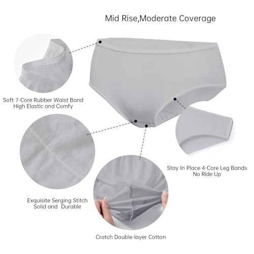 Image of 20 /10 /5 Pack Women's Disposable 100% Cotton Underwear Ladies Briefs Panties for Travel Hotel Spa Hospital Stays Emergencies