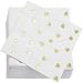 Juvale Gold Heart Cocktail Napkins (50 Pack) 5 x 5 Inches, Gold Foil