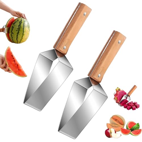 Coupe-pastèque Triangulaire – Nouveauté 2026 : Trancheur En Acier Inoxydable, Couteau Multifonction Pour Fruits Melon, Pomme, Etc. – L'indispensable De...