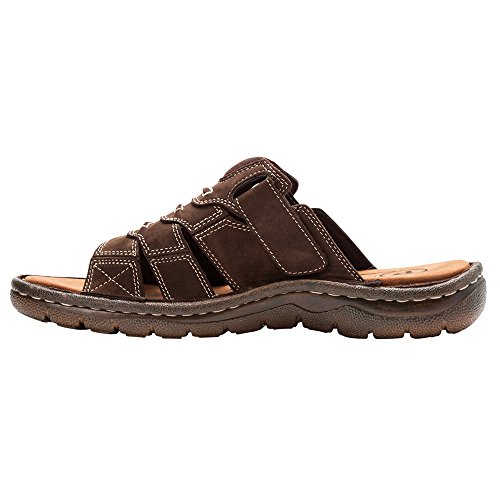 Propet Mens Jace Fisherman Slide Casual Sandals Casual - Brown3