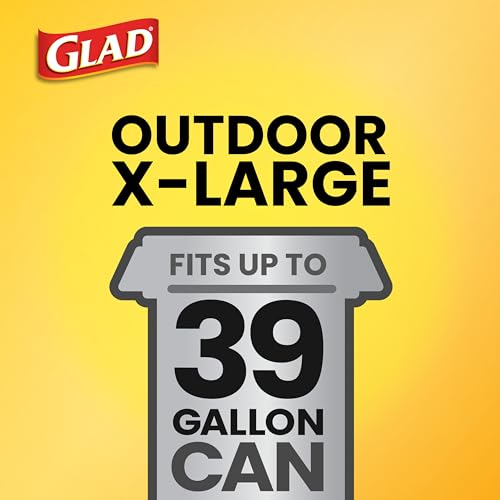Image of Glad Large 30 Gallon Trash Bags, Unscented Heavy Duty Garbage Bags, Forceflex with Drawstring, 30 Count (Packaging May Vary)