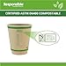 Responsible Products 10 oz Double Wall Insulated Paper Coffee Cups (500 Count) – Smooth Wall Insulated To Go Coffee Cups - Natural Brown, Compostable, Eco-Friendly, Disposable Hot Beverage Cups 5
