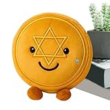 Juguete Temático Hanukkah: Este juguete de peluche con diseño de Hanukkah combina una calidez caprichosa y la inspiración del dreidel y las monedas para mejorar las celebraciones familiares, creando un ambiente alegre durante las reuniones de Hanukkah. Su presencia añade un toque festivo y , ideal para disfrutar en compañía de seres queridos en estas fechas especiales, fomentando la diversión y la unión a través de motivos tradicionales que evocan la esencia de la festividad.