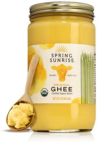 Spring Sunrise Grass-Fed Organic Ghee 32 oz Keto & Paleo Non-GMO