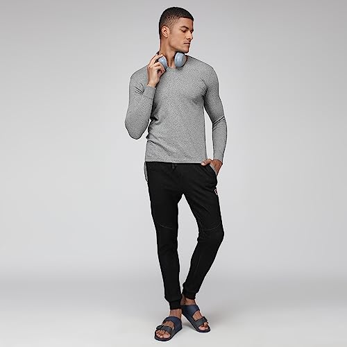 Image of sporto Men's Fast Dry Micro Fiber Solid Regular T-Shirt Half Sleeve|Charcoal