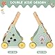 Baby Lauflernwagen Holz, Lauflernhilfe zum Holz, Montessori Spielzeug Multifunktion, Holzspielzeug Kleinkinder, Baby Walker Spielzeug für Kinder, Geschenk für Jungen und Mädchen (Klassischer)