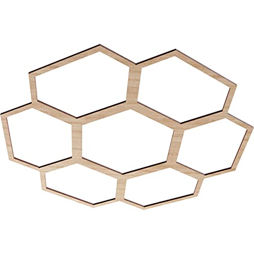 Image of Ekena Millwork 28 inchOD x 9 7 /8 inchID x 3 /8 inchT Florin Wood Fretwork Pierced Ceiling Medallion, Alder