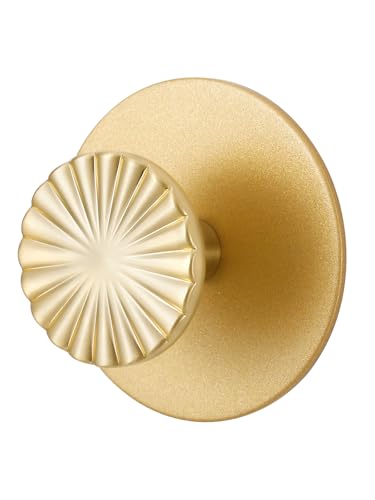 JIASENBAO 2 Pack Adhesive Coat Hooks for Bathrooms Gold Wall