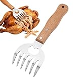 Generico Fleischkrallen für das zerkleinerte Schweinefleisch | Gadget aus Edelstahl für die Zubereitung von Lebensmitteln | Fleischkrallen zum Ausfransen von Huhn, zum Ziehen und Hacken von