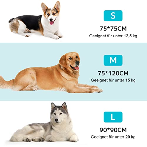 OKYUK Hundebetten Hundekissen - Sofaschutz, handgefertigtes Hundebett waschbar, hundekissen,Couchkissen, Hundematte Flauschiges Hundebett für große, mittelgroße & kleine (Grauschwarz,75 ×75cm)