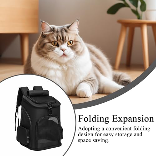 Sac de transport pour chat extensible et respirant à structure souple