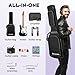 CAHAYA Electric Guitar Kit Beginner - 39in Guitar Set Adults with Roasted Maple Neck HSS Pickup Solid Okoume Body Electric Guitar with Gig Bag Amplifier Strap Strings Cable Picks Black