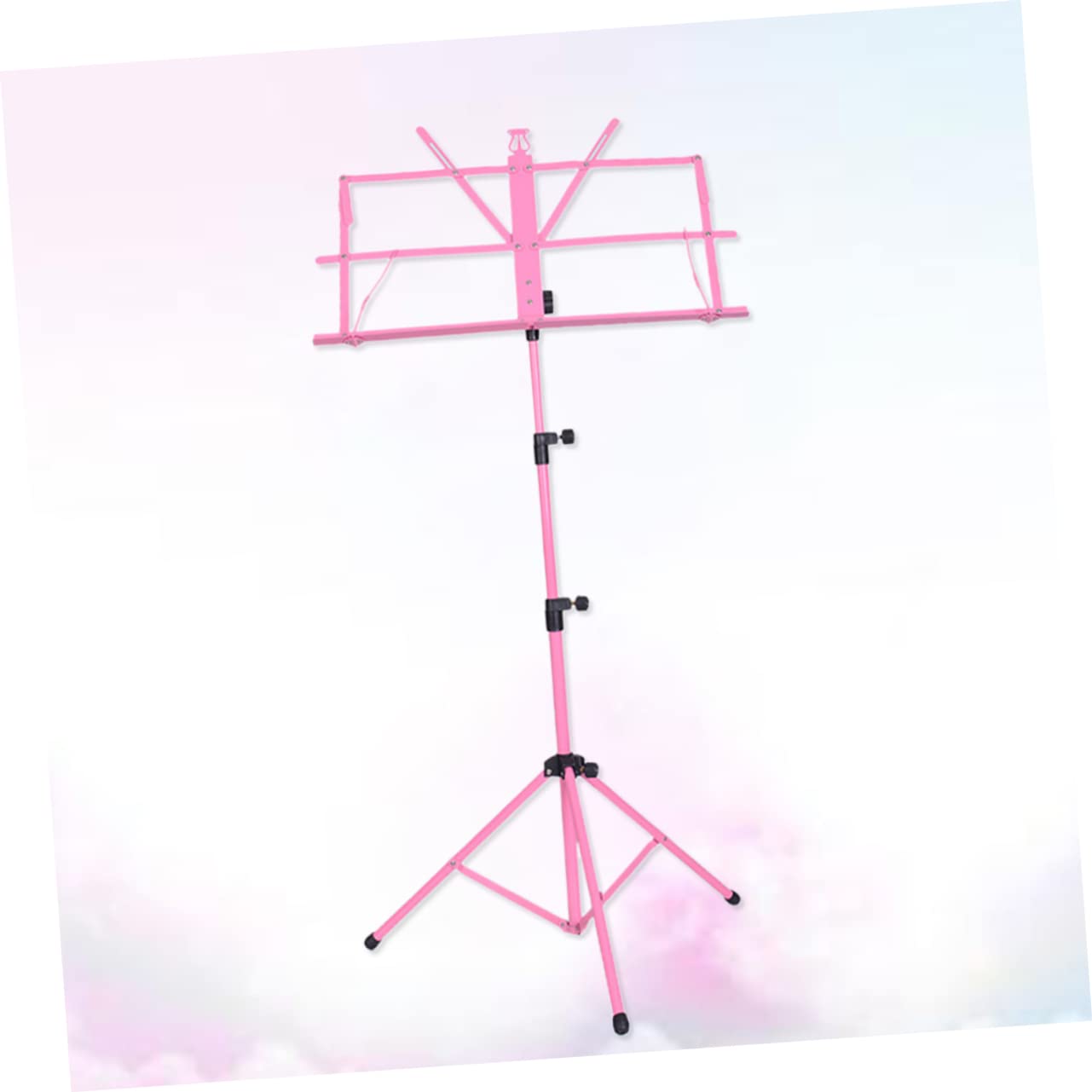 Supporto Per Spartiti Musicali e Metallo Porta Spartiti Tripod Per Chitarra Rosa Leggero e Facile Da Trasportare Stabile Con Piedini Antiscivolo e Angoli Di Visione Multipli