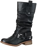 winterstiefel schwarz gefüttert Heel Height: 2cm (Approximately)