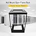 Raising Electronics 15U Wall Mount Open Frame 19 Inch Server Equipment Rack Threaded 15 Inch Depth Black (15U)