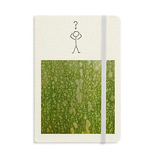 Carnet de questions original avec motifs de citrouille vert A5 à offrir à vos proches