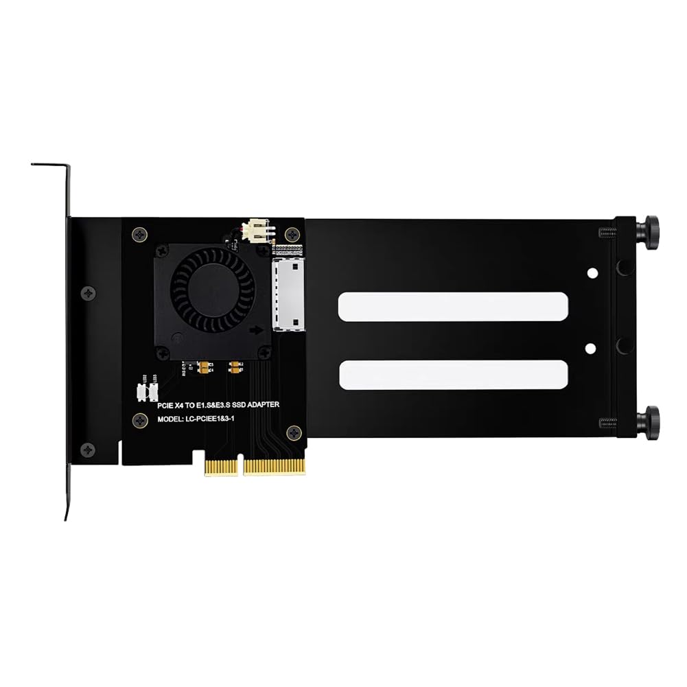 PCIe 5.0 Gen5 X4 do EDSFF E1. S/E3. S Karta adaptera SSD do PCI-E 5.0 4X U. 2/U. 3 Kompatybilność z uchwytem montażowym
