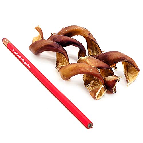 Valuebull Curly Bully Sticks, 4-6 Inch, 100 Count Bulk Pack - All Natural Dog Chews, Single Ingredient Rawhide Alternative, 100% Beef Pizzles, Free Range #TOP1