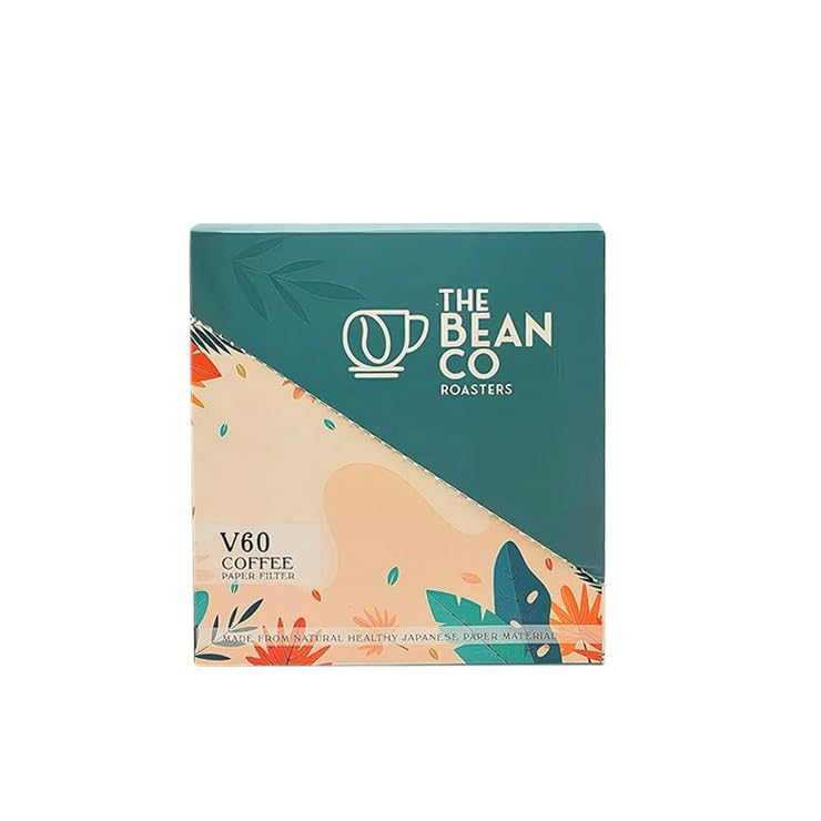Image of THE BEAN CO Roasters Pour Over Set-Coffee Dripper Combo|Double-Walled Glass Dripper with 450ml Carafe & V60 Paper Filters (50 pcs)|Home Barista Coffee Accessory|Pour Over Set for Cafe-Style Brewing