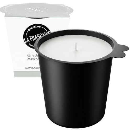 Bougies la Française Scented Candle Refill, Jasmine Grey