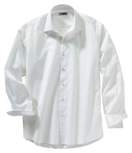 Ed Garments 1033 Men Ls Spread Collar Dress Shirt - White - XXX-Large