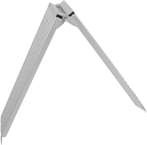 Miniatura 7 de SEBLAFF Rampa de carga de motocicleta de 6.5 pies de largo x 8.5 pulgadas de ancho, 600 libras de repuesto para motocicleta, camión, motos de cross,