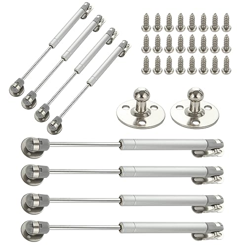 Goyada - Resorte de gas (8 unidades, 150 N, Verin, amortiguador, puerta de cocina, verin, hidráulico, para muebles, verin, para puerta de cocina, verin, puerta para elevación de puerta, mueble de