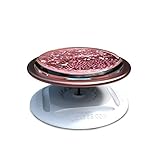 nuckees Trends – Collapsible Grip and Stand for Phones and Tablets with SnugHug Technology (Rose Gold Liquid Glitter)