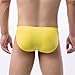 Men Boxer Briefs Sexy Ice Silk Stretch Soft Bulge Seamless Cool Comfortable Casual Fashion Loose Stretchy Casual Quick Dry Elegant Sports Elastic Yellow