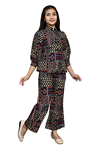 Image of Girls /Women Printed 34 sleeves co- ords set-107