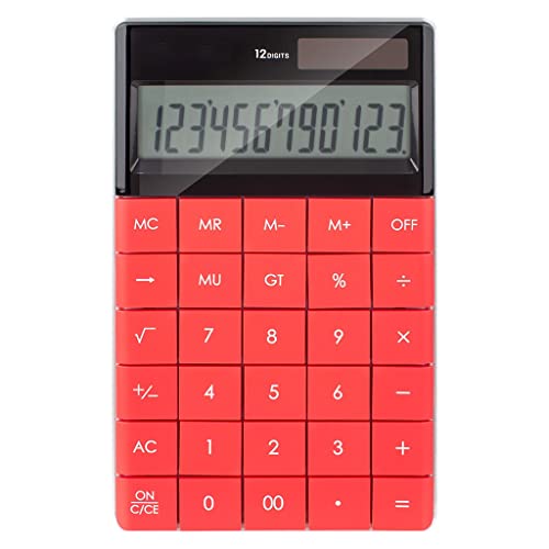 Calculadora de escritorio de 12 dígitos con pantalla angular y teclado ergonómico de alta precisión 2