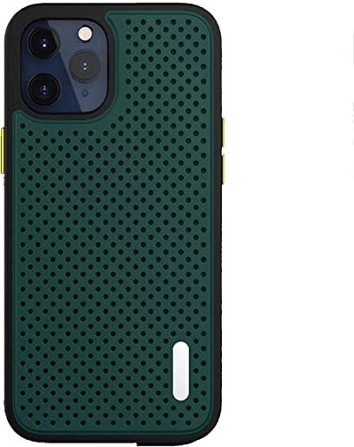 Coque iPhone 14 Pro Max robuste en vert élégant avec protection caméra
