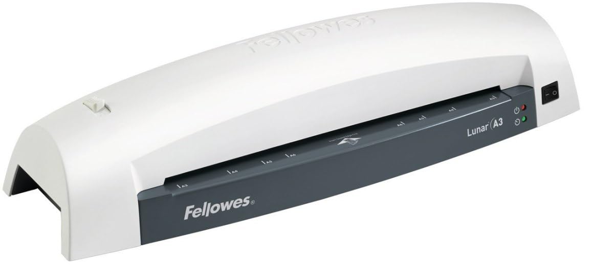 Fellowes A3 Laminiergerät Lunar, für Einsteiger, laminiert 80 bis 125 Mikron Laminierfolien bis A3 Format, für Zuhause