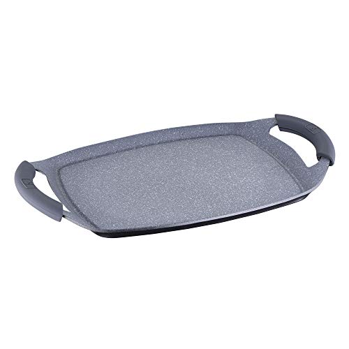 MasterPro 36 x 24 cm ASADOR, Acero Inoxidable, Silicona, Gris