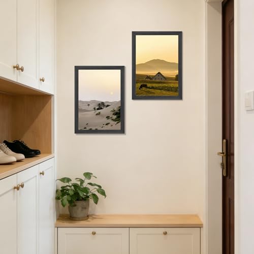 Image of 3 Pack A3 Picture Frame, Solid Wood Frames with perspex Front for Wall Mount 11.7 x 16.5 inch Photo Frame /Paintings Frames /Poster Frame /a3 certificate frame for wall and home decor,Office, Gallery