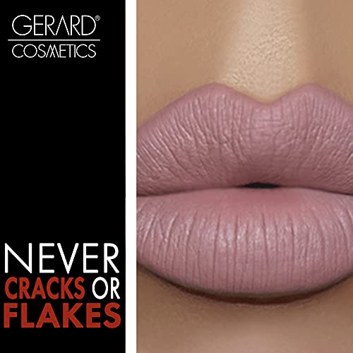 Gerard Cosmetics Hydra Matte Liquid Lipstick - Nourishing Ingredients Moisturizes And Hydrates Lips - Coats Lips With Smooth, Metallic Color - No Flaking Or Smudging - Mile High - 0.085 Oz #TOP7