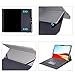 MOSISO Case Compatible with Microsoft 2019 Surface Pro X 13 inch, Ultra Slim PU Leather Portfolio Multi Angle Sleeve Magnetic Protective Tablet Cover with Pencil Holder & Back Pocket, Gray