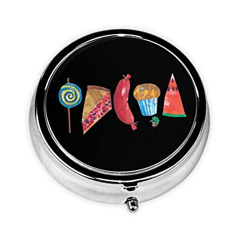 ピルケース ピルボックス はらぺこあおむし 絵本 くすりいれケース 丸い形 3仕切り 小型 薬ピルボックス 薬入れ お薬ポーチ 薬ケース 錠剤ケース 常備薬 収納ケース ガムケース 常備薬収納 薬ストレージ 耐久性 軽量 密閉 耐湿 旅行 出張