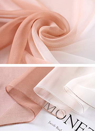 Women Unique Summer Beach Scarves Long Silk Like Ombre Shawl Head Wraps3