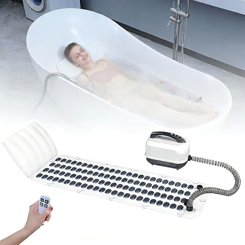 Estera de baño para masaje con almohada inflable contra el estrés 2