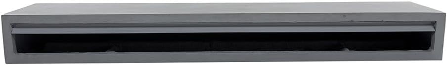 Thermastone 60 Inch Concrete Fireplace Mantel Shelf | Modern Style | Non-Combustible & Heat Resistant | Indoor or Outdoor Use | ProCoat Coating for Heavy-Duty Protection | Lighter Weight