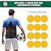 ZIECE 9inch Poly Spots Spot Markers for Gym Floor, 12 Pcs Flat Cones Non-Slip Rubber Floor Dots Agility Markers for Soccer Basketball Sports Speed Training, Dance, Classroom Activities