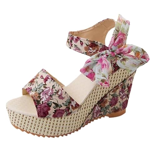 Lace Leisure Women Wedges Heeled Women Shoes Summer Sandals Party Platform High Heels Shoes Woman