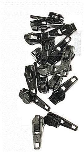 Zipper Repair Kit - #3 YKK Coil Automatic Lock Sliders - Color: Black - Choose Your Quantity - Made in The United States (10)