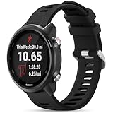 GEAK Compatible with Garmin Forerunner 245 Watch Band, 20mm Sport Strap Compatible with Garmin Vivoactive 5 Watch Bands/Vivoactive 3 Bands/Venu/Venu SQ,Forerunner 645/245 Music/Galaxy Watch 7/6/5/4