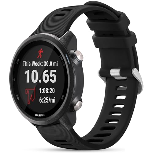 Image of GEAK Compatible with Garmin Forerunner 245 /645 /55 Watch Band /645 /245 Music Band, 20mm Sport Watch Band Compatible with Garmin Vivoactive 6 5 3 /Venu /Venu SQ,Soft Strap for Galaxy Watch 7 /6 /5 /4