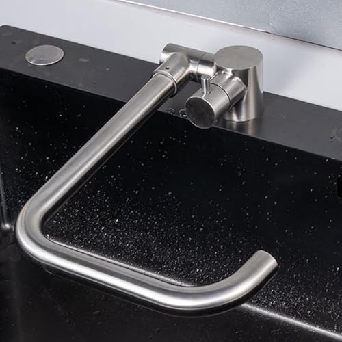 Mitigeur de cuisine premium pliable LWX en acier inoxydable brossé